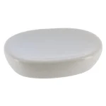 SĂPUNIERA CERAMICĂ OVALA LUCIOASA - ALBA