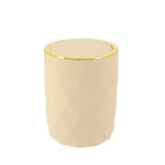 COȘ GUNOI ABS MODEL DIAMANT 6L - BEJ | COȘURI DE GUNOI BAIE