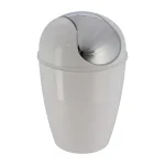 COȘ GUNOI CU CAPAC PLASTIC  5,6L CONIC - ALB | COȘURI DE GUNOI BAIE