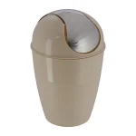 COȘ GUNOI CU CAPAC PLASTIC  5,6L CONIC - GREIGE | COȘURI DE GUNOI BAIE
