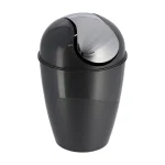 COȘ GUNOI CU CAPAC PLASTIC  5,6L CONIC - GRI | COȘURI DE GUNOI BAIE