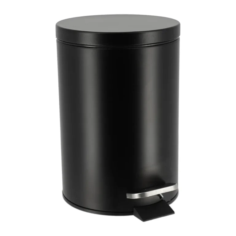 coș gunoi oțel inox 3l negru mat