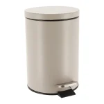 COȘ GUNOI CU CAPAC OTEL INOX 3L ROTUND - GREIGE | COȘURI DE GUNOI BAIE