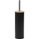 PERIE TOALETĂ INALTĂ METALICĂ CAPAC BAMBUS  - NEGRU COMPOZIȚIE BAMBUS + PVC + METAL