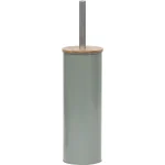 PERIE TOALETĂ INALTĂ METALICĂ CAPAC BAMBUS  - KAKI COMPOZIȚIE BAMBUS + PVC + METAL