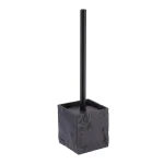 PERIE TOALETĂ POLIRĂSINĂ MANER NEGRU MAT - NEGRU COMPOZIȚIE POLIRĂSINĂ + PVC