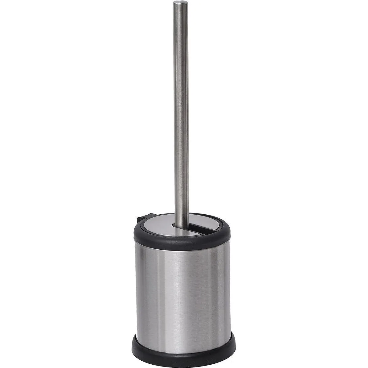 6643102 PERIE TOALETĂ OTEL INOX CAPAC PLIABIL - ALB MAT COMPOZIȚIE INOX - imagine 1