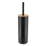PERIE DE TOALETĂ INALTĂ -NEGRU/BAMBOO COMPOZIȚIE BAMBUS + PVC