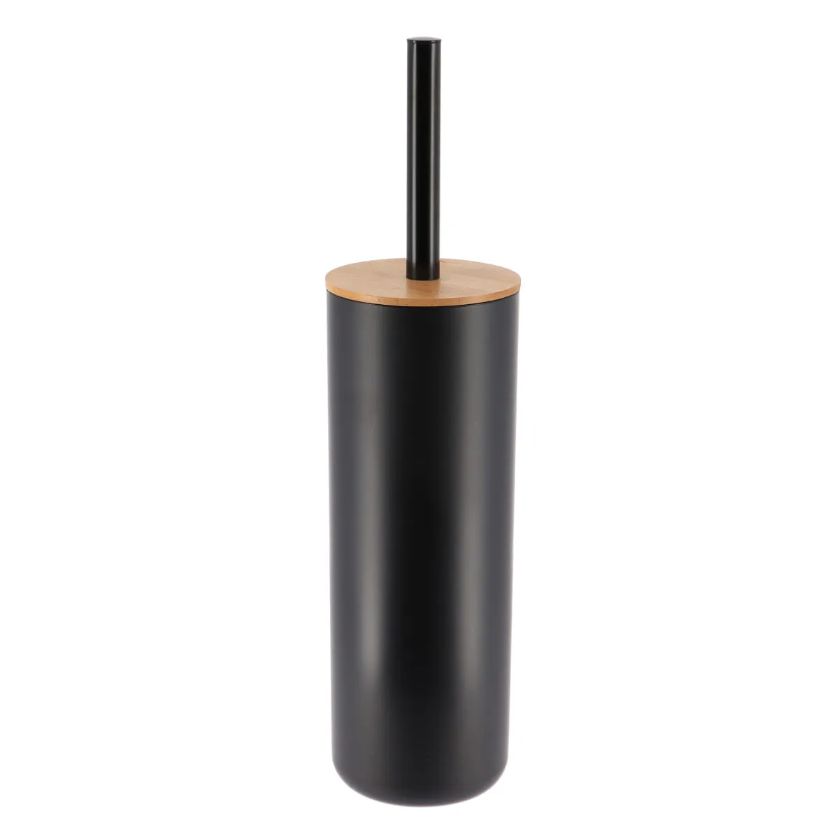 6674237 PERIE DE TOALETĂ INALTĂ -NEGRU/BAMBOO COMPOZIȚIE BAMBUS + PVC - imagine 1