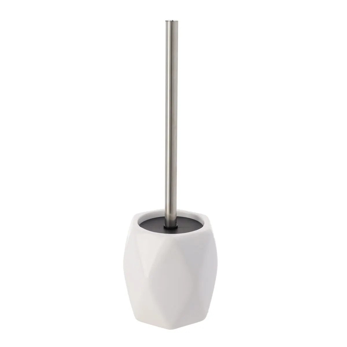 6680100 PERIE TOALETĂ PIATRĂ EFECT DIAMANT - ALB COMPOZIȚIE POLIRĂSINĂ + PVC - imagine 1