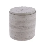 Cutiuță ovală polirășină – granit 10x8x11 cm
