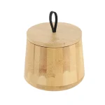 Cutiuță rotundă Bamboo 10.5x8.5 cm