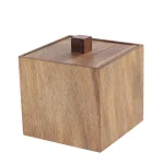 Cutiuță pătrată Acacia 9.5x9.5x9 cm