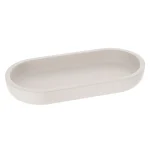 Tăviță ovală polirășină – Bej 19x9.5x2.5 cm