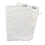 SET 2 X MĂNUȘI 15X21CM 100% BUMBAC  - ALB | MĂNUȘI BAIE