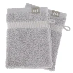 SET 2 X MĂNUȘI 15X21CM 100% BUMBAC - GRI DESCHIS | MĂNUȘI BAIE