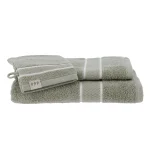 SET DE BAIE MĂNUȘA + PROSOP 50X90 CM + PROSOP 70X130 CM – VERDE PASTEL | SETURI PROSOAPE BAIE