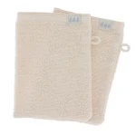 SET 2 X MĂNUȘI 15X21CM 100% BUMBAC CU VOLANE - NATURAL | MĂNUȘI BAIE