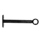 SET CONSOLĂ GALERIE SIMPLĂ INCHISA FI20/15 CM – NEGRU/ARGINTIU COMPOZIȚIE FIER FORJAT
