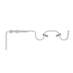 SET CONSOLĂ GALERIE DUBLA DESCHISĂ EXT FI20/16.5-19 CM – ALB MAT COMPOZIȚIE FIER FORJAT