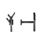 SET BUTON BRANCH – NEGRU/ARGINTIU COMPOZIȚIE FIER FORJAT