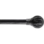 GALERIE PERDEA SIMPLA EXT 210-380 CM/FI19/ZEN – NEGRU/ARGINTIU MATERIAL FIER FORJAT