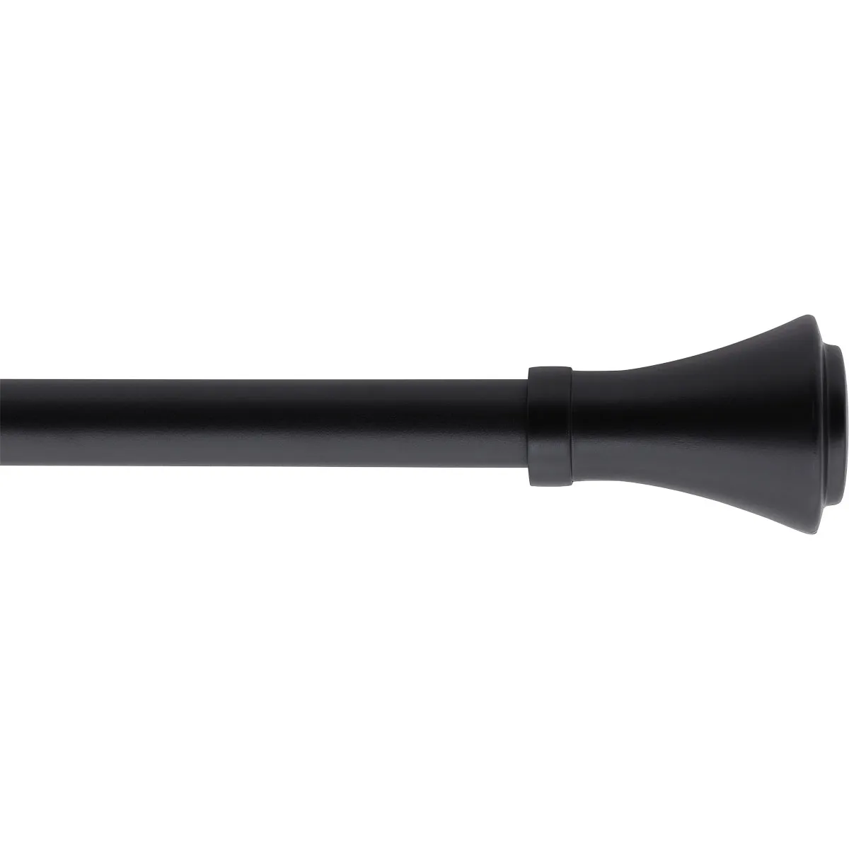 75050210955 GALERIE PERDEA SIMPLA EXT 210-380 CM/FI19/BRASSERIE – NEGRU MAT MATERIAL FIER FORJAT - imagine 1