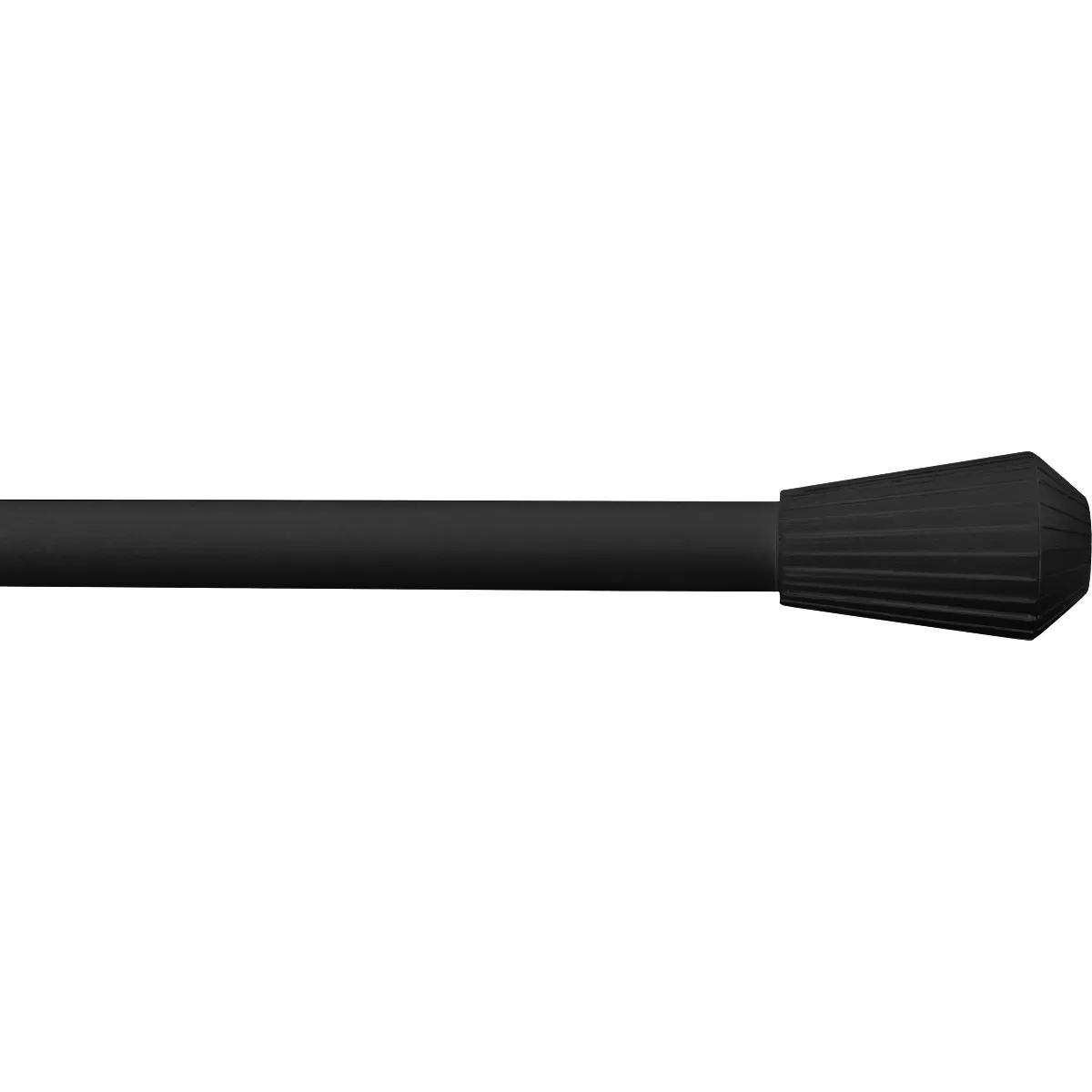 75071120955 GALERIE PERDEA SIMPLA EXT 120-210 CM/FI19/PISE – NEGRU MAT MATERIAL FIER FORJAT - imagine 1