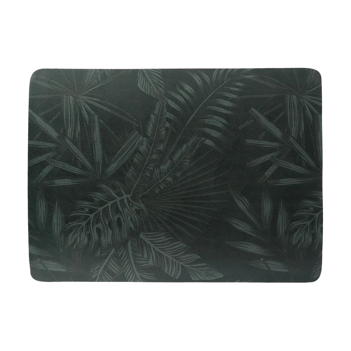 7610792 COVOR DE BAIE 45X60 CM ESSENTIAL CULOARE NEGRU/VERDE - imagine 1