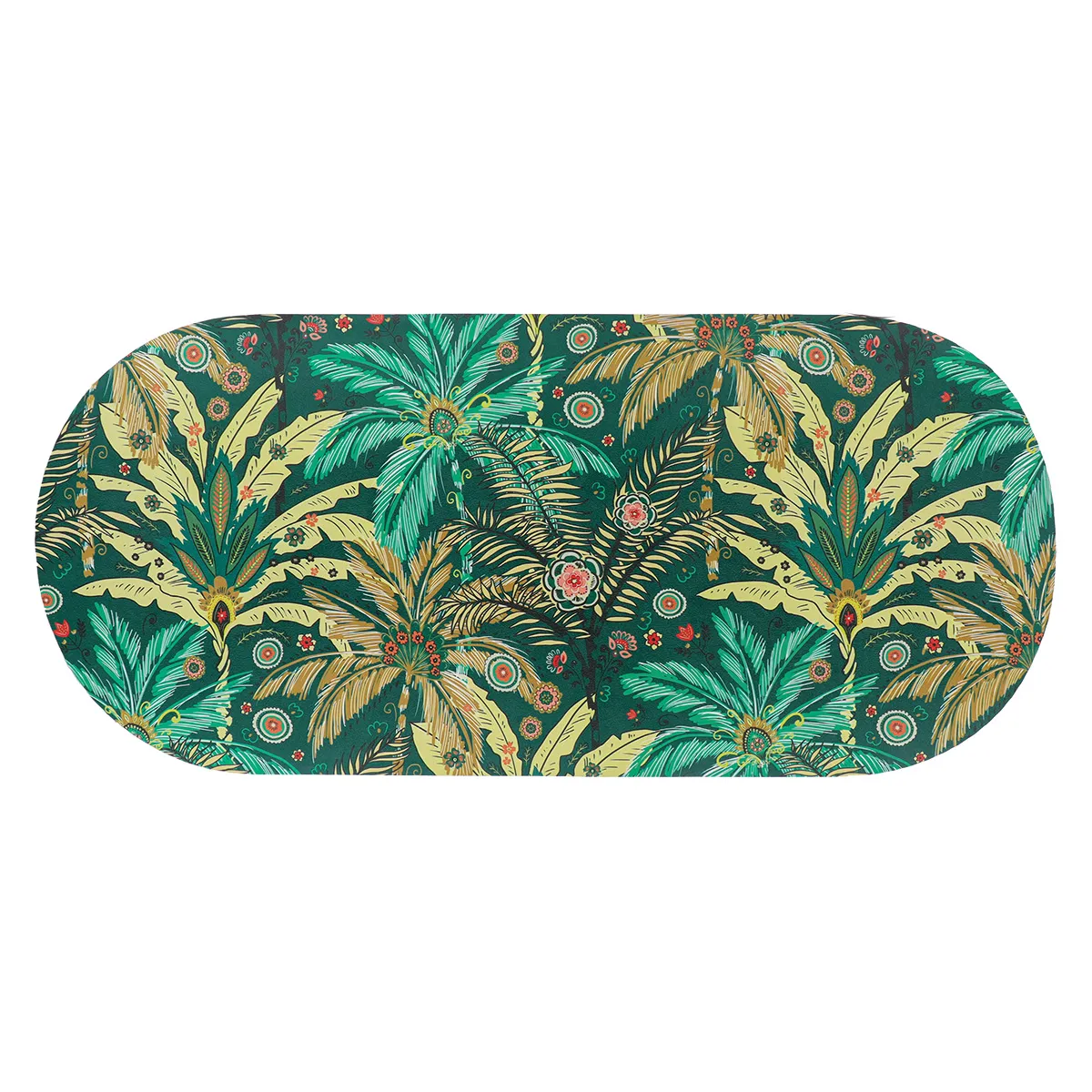 7611795 COVOR DE BAIE OVAL 45X100CM - REVE D AILLEURS - MAT CULOARE VERDE - imagine 1