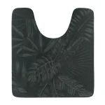 COVOR DE TOALETA 45X50 CM ESSENTIAL CULOARE NEGRU/VERDE