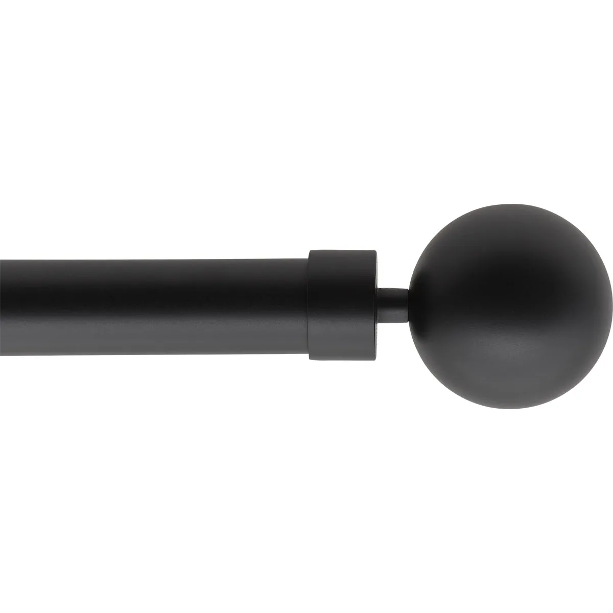 7628120955 GALERIE PERDEA SIMPLA EXT 120-210 CM/FI28/GAIA – NEGRU MAT MATERIAL FIER FORJAT - imagine 1