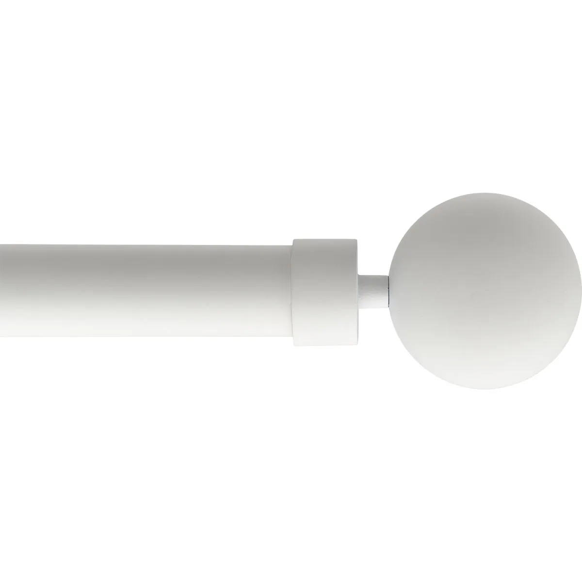 7628210108 GALERIE PERDEA SIMPLA EXT 210-380 CM/FI28/GAIA – ALB MAT MATERIAL FIER FORJAT - imagine 1