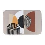 COVOR DE BAIE MICROFIBRA DESIGN GEOMETRIC 45X75 CM - MULTICOLOR CULOARE MULTICOLOR