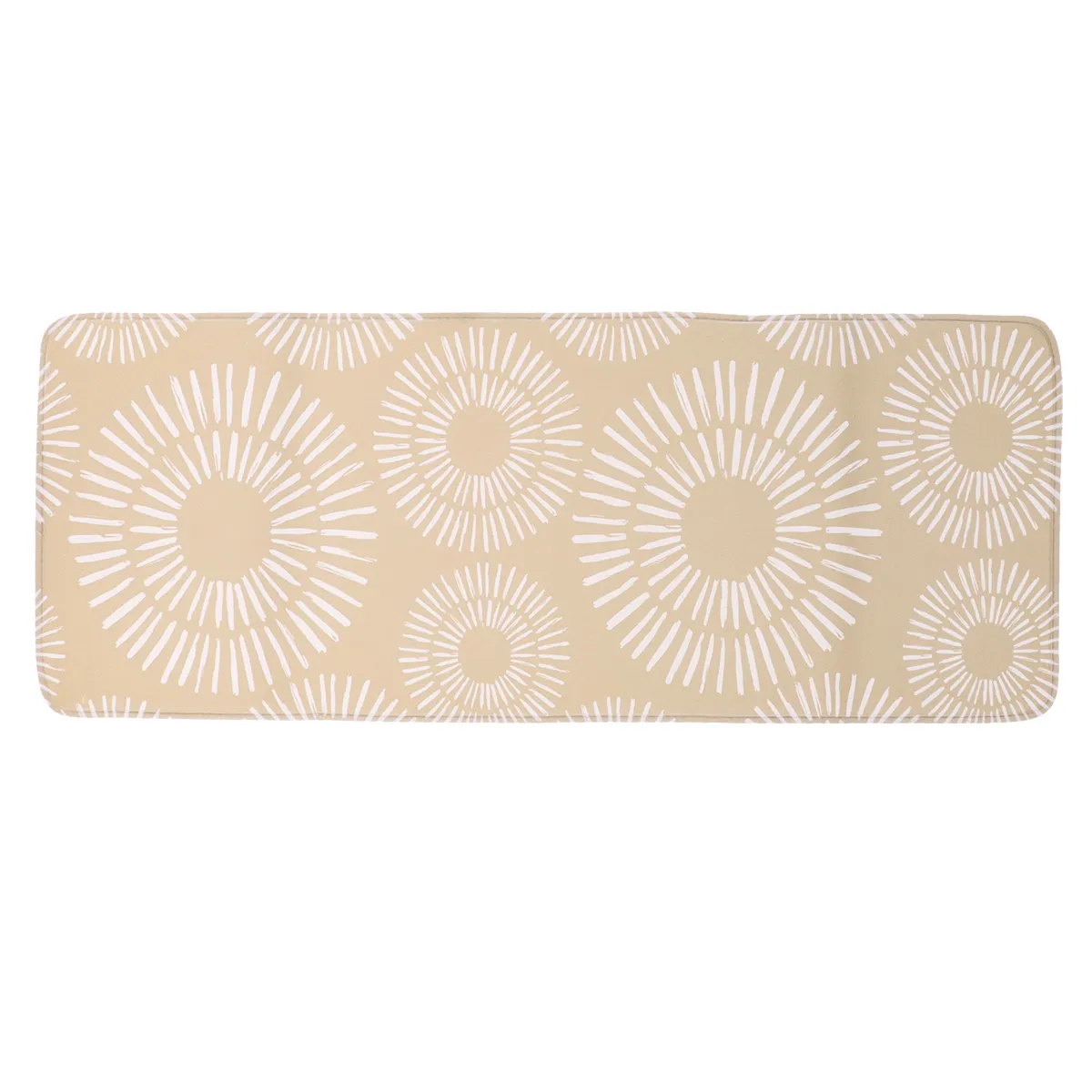 7729785 COVOR DE BAIE MICROFIBRA SPIRALE 45X120 CM - CREM CULOARE CREM - imagine 1