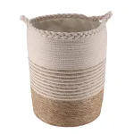 Coș rufe IUTA/BUMBAC/POLIESTER mediu 34X45 cm - Natural/Bej | Organizatoare baie