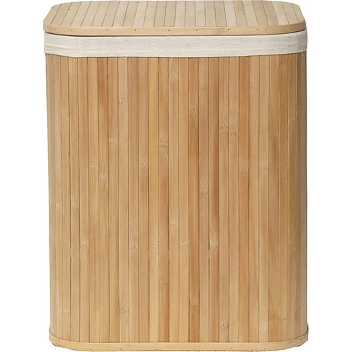 847419501 Coș rufe BAMBUS / IN mare cu capac 43,5X34,5X54 cm - Bamboo / In | Organizatoare baie - imagine 1