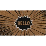 COVOR INTRARE 33X60 CM – HELLO POLYESTER+PVC