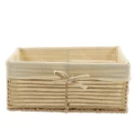 Coș depozitare HÂRTIE / METAL / IN 34X23,5X14 cm - Crem | Organizatoare baie