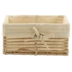Coș depozitare HÂRTIE / METAL / IN 25X16,5X12 CM - Crem | Organizatoare baie