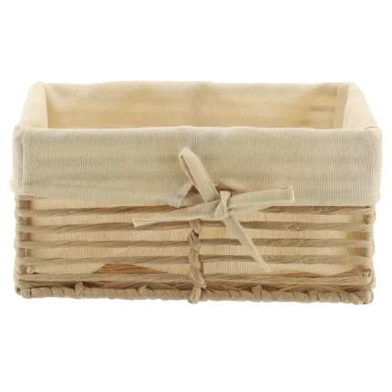 Coș depozitare HÂRTIE / METAL / IN 25X16,5X12 CM - Crem | Organizatoare baie