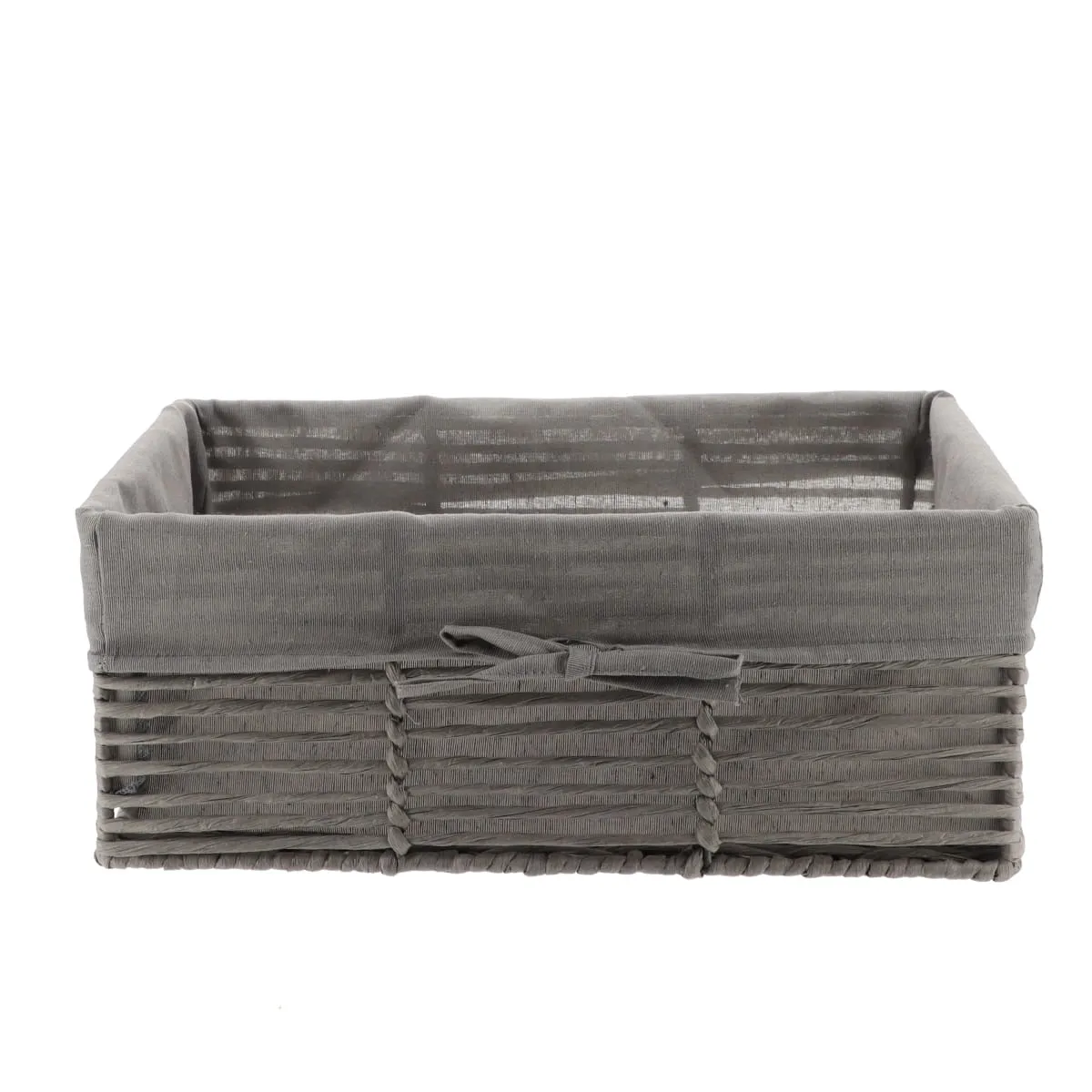 881918002 Coș depozitare HÂRTIE / METAL / IN 39X26X15,5 cm – Gri | Organizatoare baie - imagine 1