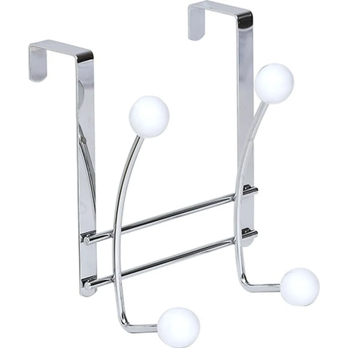 9027100 CÂRLIG X2 CU BILE CERAMICE – ALB | CUIERE BAIE - imagine 1