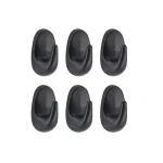 CÂRLIG X6 PVC OVAL – NEGRU | CUIERE BAIE