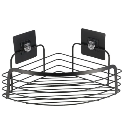 SUPORT COSMETICE CU ADEZIV OTEL INOX COLT - NEGRU | ETAJERE BAIE