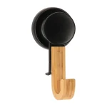 CÂRLIG CU VENTUZĂ BAMBOO – NEGRU | CUIERE BAIE