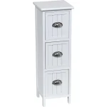 Corp mobilier MDF cu 3 sertare 77x25x25 cm - Alb | Mobilier depozitare baie