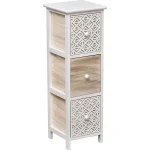corp mobilier 3 sertare 77x25x25 cm natural gri imprimat
