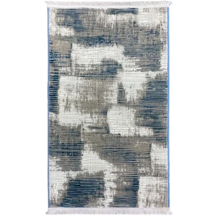 Covor Modern  Avangard 36936 Gri/ Turcoaz - imagine 2