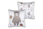 Pernă decorativă Gabin 40X40 cm, culoare natural, 100% poliester - imagine 3